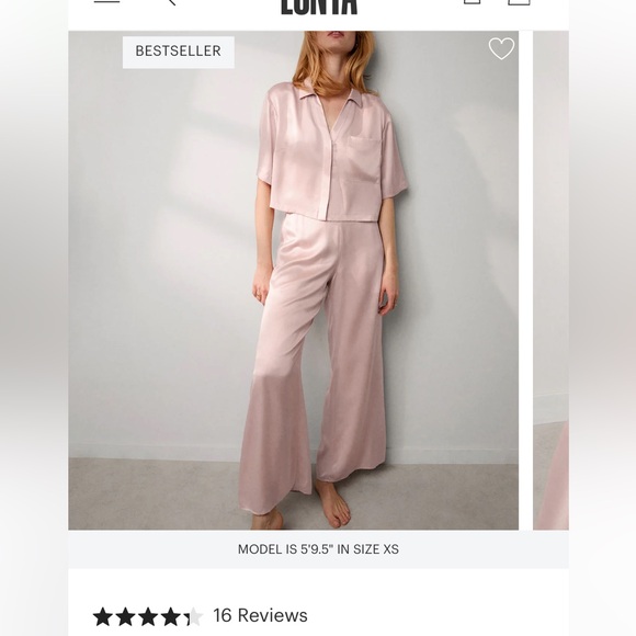 lunya Other - Lunya silk blouse and bottoms pajama set